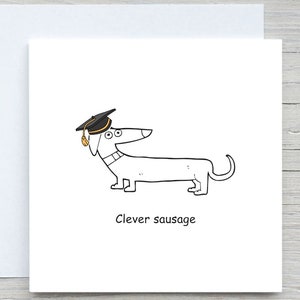 Abschlusskarte, personalisierte Karte, clevere Wurst, Abschlussgeschenk, für ihn, für sie, benutzerdefinierte Abschlusskarte