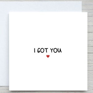 Te tengo, para esposa, para novia, tarjeta de San Valentín, tarjeta romántica, tarjeta de aniversario, esto es todo, tarjeta para el ser amado, para el flechazo
