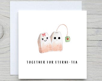 Kartka z okazji rocznicy: Romantyczne pozdrowienia „Eterni-Tea”