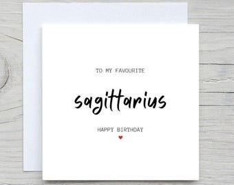 Sagittarius Birthday Card: Zodiac Astrology Horoscope