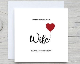 Verjaardagskaart vrouw, hartballon, gepersonaliseerde kaart