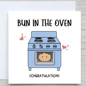 Personalisierte Baby Junge Neugeborenen Karte, Baby Boy Karte, Brötchen im Ofen, Glückwunsch zum Baby Boy Geschenk, Neugeborenen Karte
