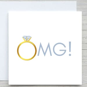 Gepersonaliseerde verlovingskaart, felicitatiekaart, OMG-verlovingskaart, verloving, gefeliciteerd trouwdag, fijne trouwdag