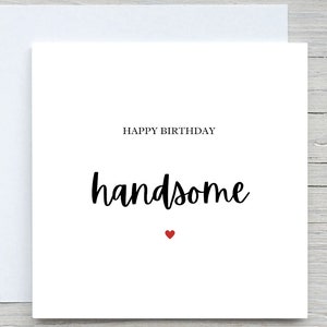 Carte de joyeux anniversaire, belle carte, carte d'anniversaire de fiancé, carte d'anniversaire de petit ami, carte d'anniversaire de mari