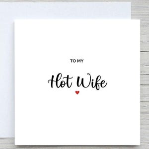 Tarjeta de cumpleaños para una esposa atractiva: Tarjeta de felicitación personalizada
