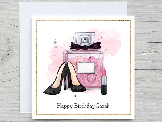 Authentic CHANEL Happy Birthday Greeting Card & Envelope Blank 13 cm x 9 cm  Gift Set