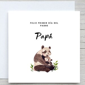Feliz primer día del padre, tarjeta del día del padre, tarjeta española, para tarjeta de papá, tarjeta dia del padre, regalo para papá