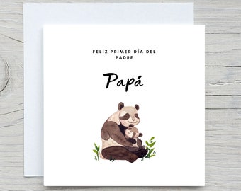 Feliz primer día del padre, fathers day card, spanish card, for daddy card, tarjeta dia del padre, gift for dad