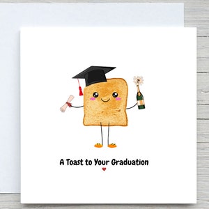 Carte de remise des diplômes, carte de remise des diplômes personnalisée, un toast à votre carte de remise des diplômes, carte de remise des diplômes heureuse
