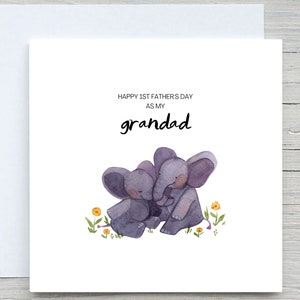 Carte de fête des pères, carte à grand-père, carte Je t'aime grand-père, bonne fête des pères, première fête des pères