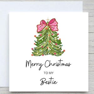 Cartão de Natal para minha melhor amiga, Cartão de Natal para melhor amiga, Presente de Natal para melhor amiga, Cartão de Natal para amiga, Presente de Natal, Para ela