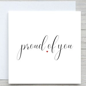 Trots op jou - gepersonaliseerde felicitatiekaart, afstuderen, goed gedaan, nieuwe baan, promotie, schooltestkaart