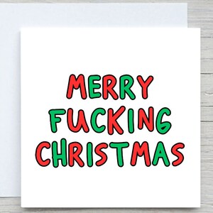 Biglietto di Natale personalizzato, biglietto di Buon Natale, biglietto di Natale divertente, Buon Natale, per amico, per lei, per lui, biglietto di auguri