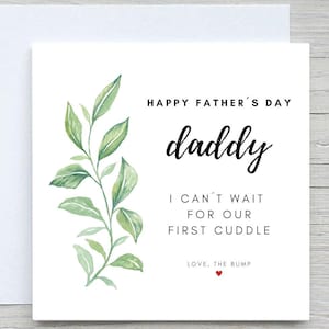 Personalized Father&#39;s Day Card: From Bump, Dad To Be