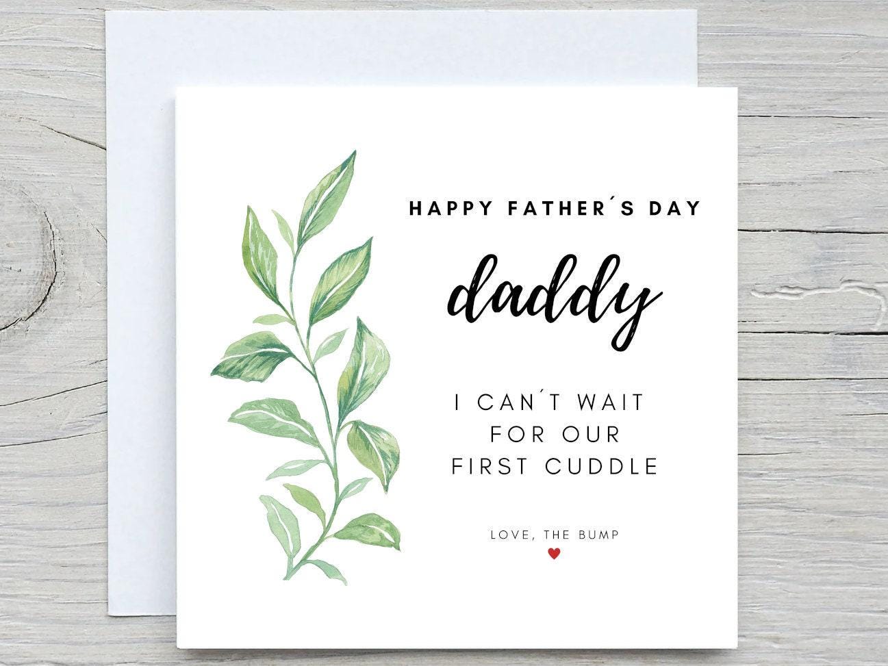 Personalized Father's Day Card: From Bump, Dad To Be