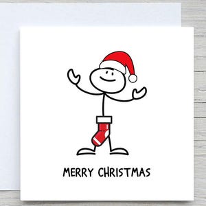 Funny Christmas Card , Merry Christmas card,  Personalised Christmas Card