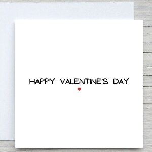 Valentijnsdagkaart, liefdeswenskaart, Happy Valentijnsdagkaart, eenvoudige kaart, romantische kaart, valentijnscadeau