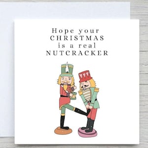 Grappige kerstkaart notenkraker: gepersonaliseerde kerstkaart