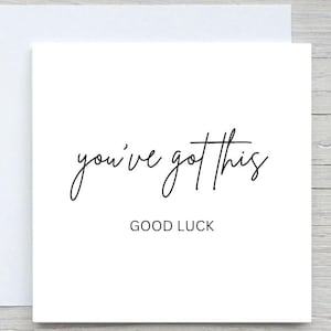 Carte d'encouragement, vous l'avez reçu, carte personnalisée, carte soyez fort, carte porte-bonheur