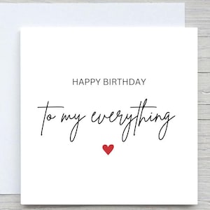 Biglietto di compleanno romantico, per tutto, per lei, per lui, per fidanzato, fidanzata, moglie, marito, biglietto di compleanno,