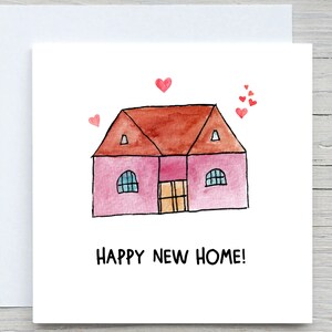 Nouvelle carte de maison, carte de voeux, carte de félicitations, nouvelle carte de maison, carte de nouvelle maison