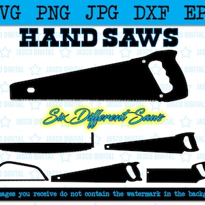 Hand Saws bundle svg png dxf eps jpg, hand tools cricut cut file, carpenter tools vectors, woodworking svg, handyman logo svg, Silhouette