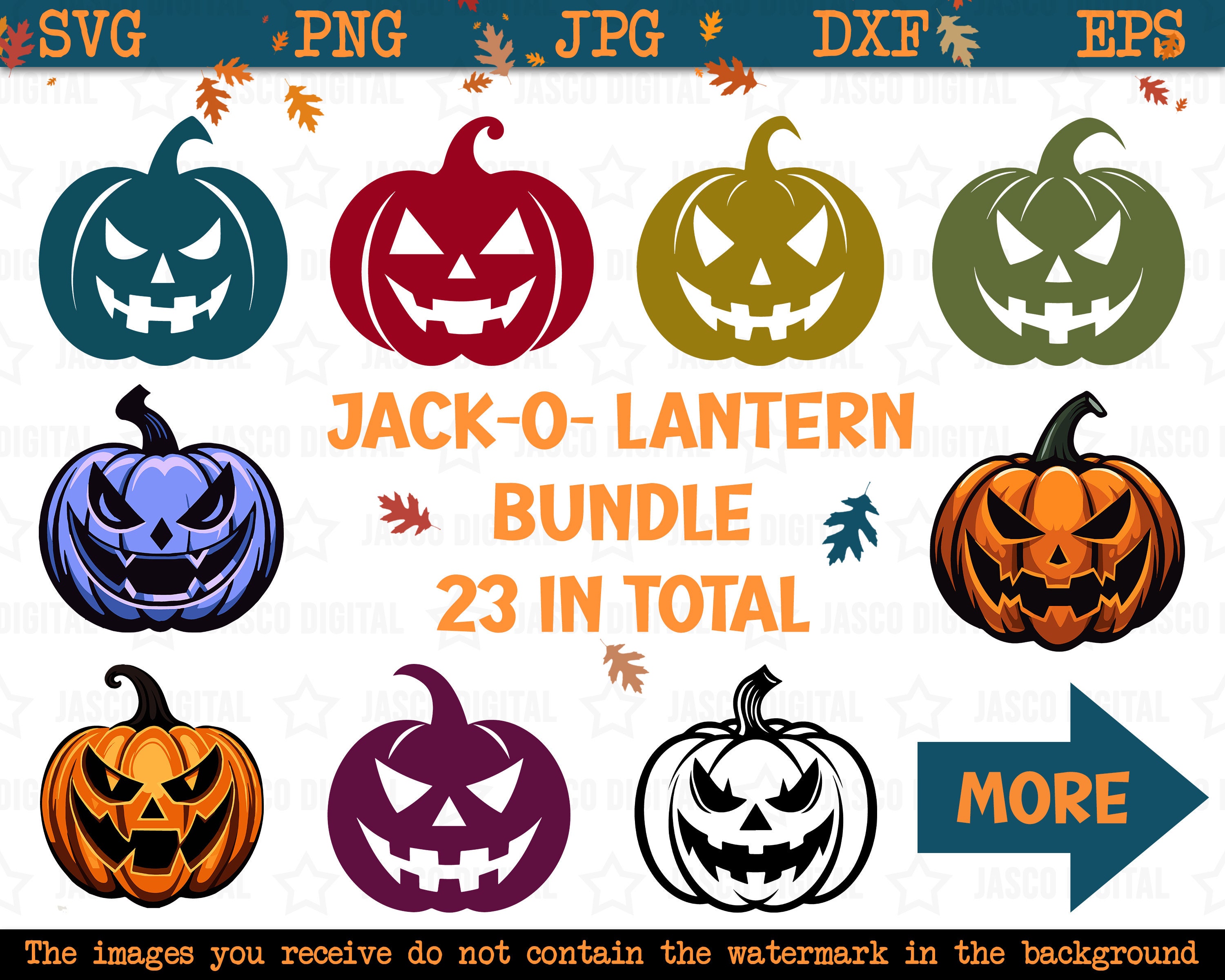 Pumpkin Face Svg, Halloween Svg Bundle, Jack O Lantern SVG, Cute ...