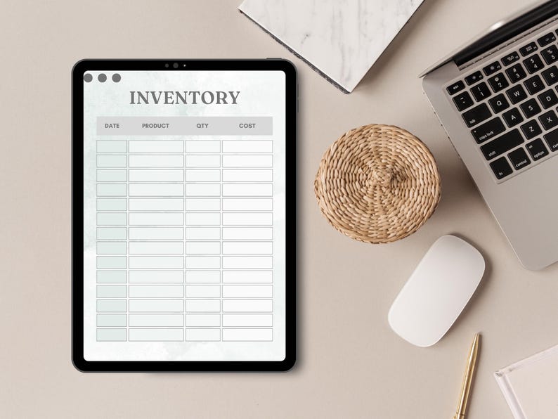 Editable Inventory Tracker Canva, Stock Inventory Template, Small ...