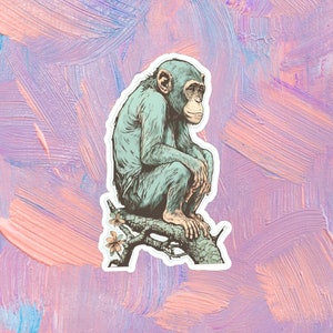 Monkey Sticker Laptops sticker Water Bottles sticker