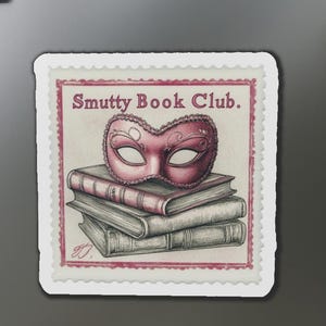 Smutty Romance Book Club Magnet | Kindle Magnet for Smut Readers & E-Reader Lovers | Dark Romance Bookstagram Gift