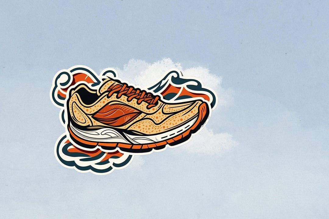 Foot Spo2 Sticker Running Shoe Sticker: Sporty Fitness Decal - Etsy