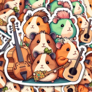 Guinea Pig Sticker indoor use Water bottle Sticker guinea pig laptop Sticker animal sticker Guinea Pig decal