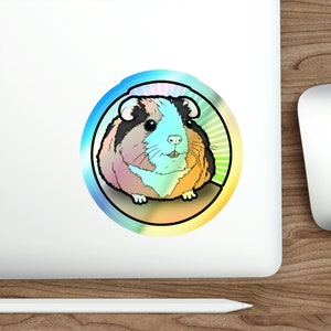 Guinea Pig Sticker indoor use Water bottle Sticker guinea pig laptop Sticker animal sticker Guinea Pig decal