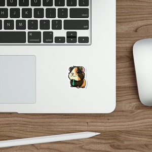 Guinea Pig Sticker indoor use Water bottle Sticker guinea pig laptop Sticker animal sticker Guinea Pig decal