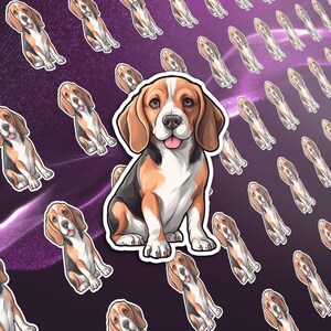 Beagle Vinyl Decal for Dog Lover Decal Laptop Sticker Water Bottles sticker Beagle sticker Beagle Decal laptop decal