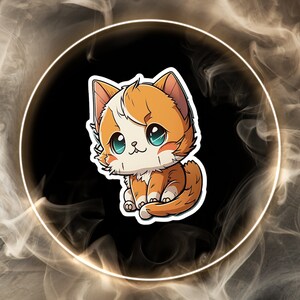 Cat Vinyl Decal for Cat Lover Decal Laptop Sticker Water Bottles Sticker Cat  sticker Cat   Decal laptop decal