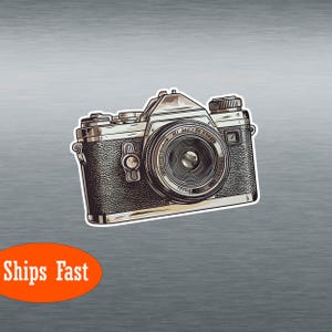Camera Sticker Decal for Laptop & Water Bottles  Photographer Laptop Sticker, Cute Camera Decals for Photographers, Gift for Camera Lovers