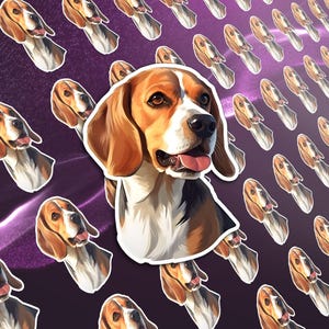 Beagle Vinyl Decal for Dog Lover Decal Laptop Sticker Water Bottles sticker Beagle sticker Beagle Decal laptop decal