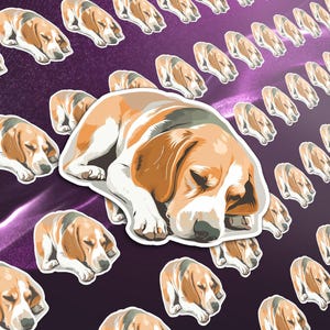 Beagle Vinyl Decal for Dog Lover Decal Laptop Sticker Water Bottles sticker Beagle sticker Beagle Decal laptop decal