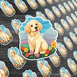 Naklejka winylowa Labrador Retriever dla miłośnika psów Naklejka na laptopa Naklejka na butelki z wodą Naklejka Labrador Naklejka Labrador Naklejka na laptopa
