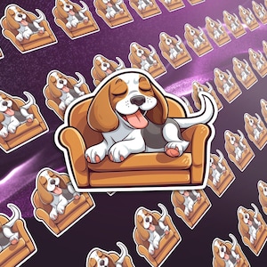 Beagle Vinyl Decal for Dog Lover Decal Laptop Sticker Water Bottles sticker Beagle sticker Beagle Decal laptop decal