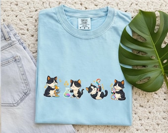 Genetics Playful Kittens T-shirt, Molecular Biology Lab Tee, Comfort Colors Shirt