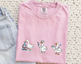 Silly Goose Microbiology T-shirt, Molecular Biology Lab Tee, Comfort Colors Shirt