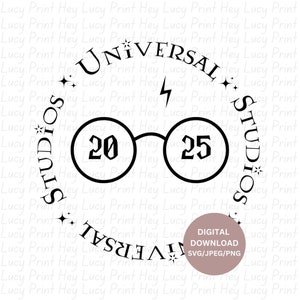Universal Studios 2025 Vacation, SVG-JPG-PNG Download Graphic Print