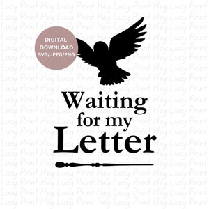 Aguardando minha carta JPEG-PNG-SVG Digital Download Gráfico