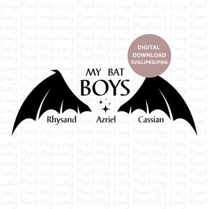 My Bat Boys SVG-JPEG-PNG Digital Download Graphic