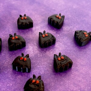 Mini Mothman Beads (1.5 mm hole), Folklore Legend Cryptid Beads, Spooky Halloween Beads, Kandi Beads, Festival Beads (1.5 mm hole) image 6