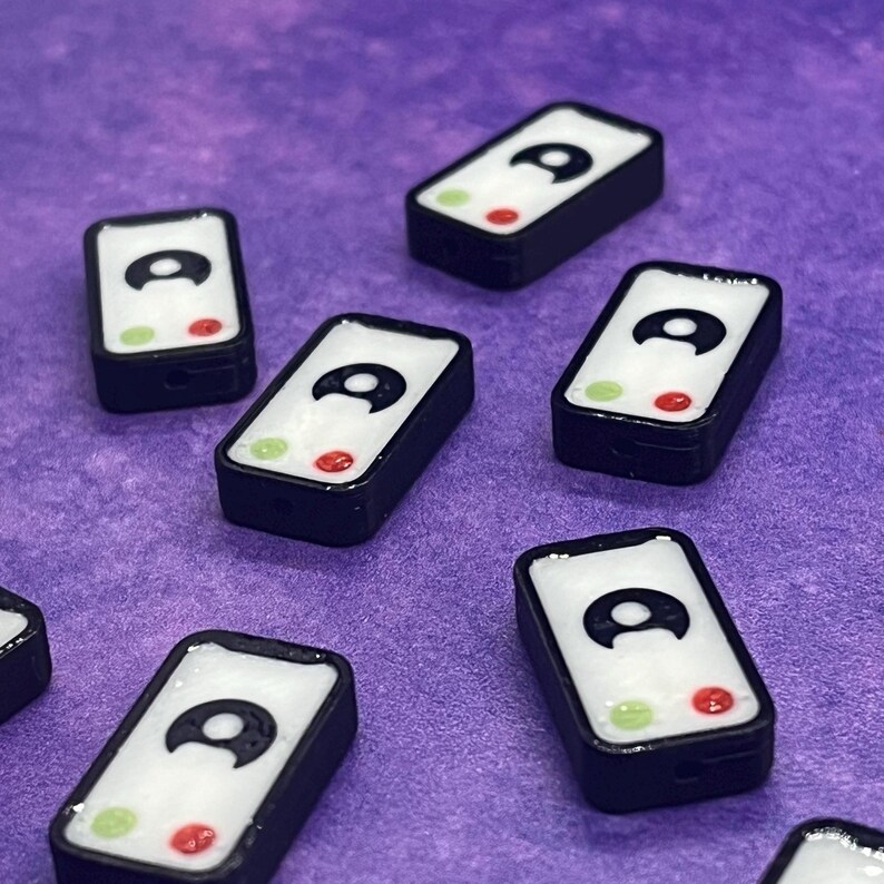 Cuentas para teléfono, cuentas para teléfono inteligente, cuentas Kandi, cuentas para fiestas rave, cuentas únicas (agujero de 1,5 mm) imagen 5