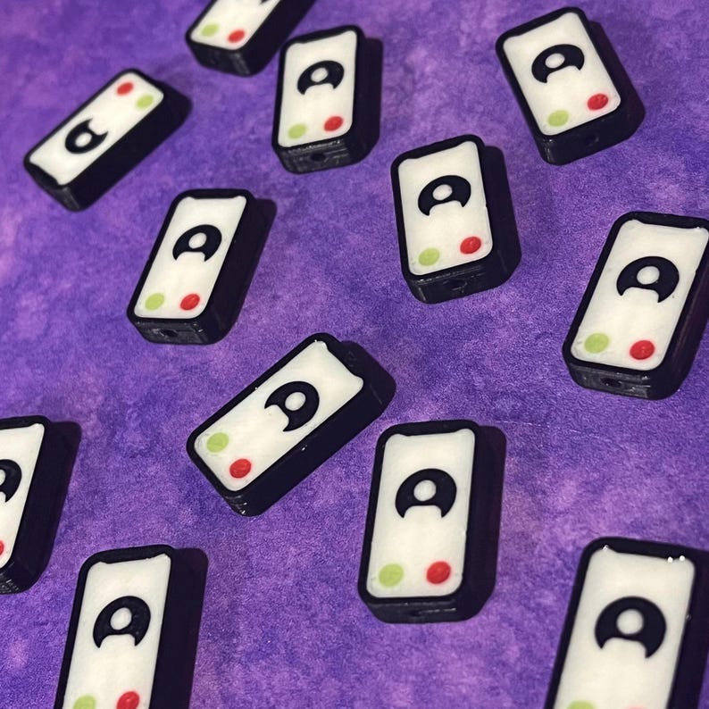 Cuentas para teléfono, cuentas para teléfono inteligente, cuentas Kandi, cuentas para fiestas rave, cuentas únicas (agujero de 1,5 mm) imagen 7