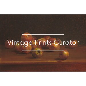 Still Life with Apples, Vintage Oil Painting Print, Antique Printable Art